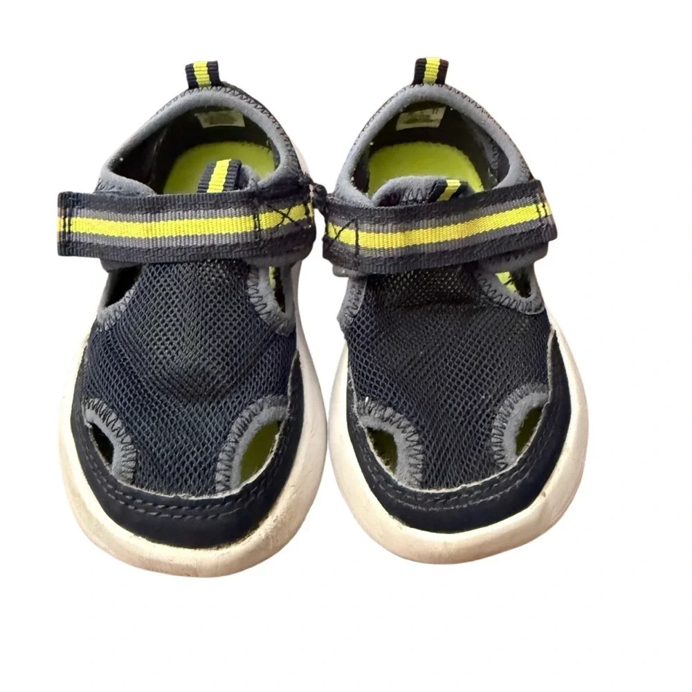 Sperry Blue and Green Water Shoes with Velcro Closure-Size 5